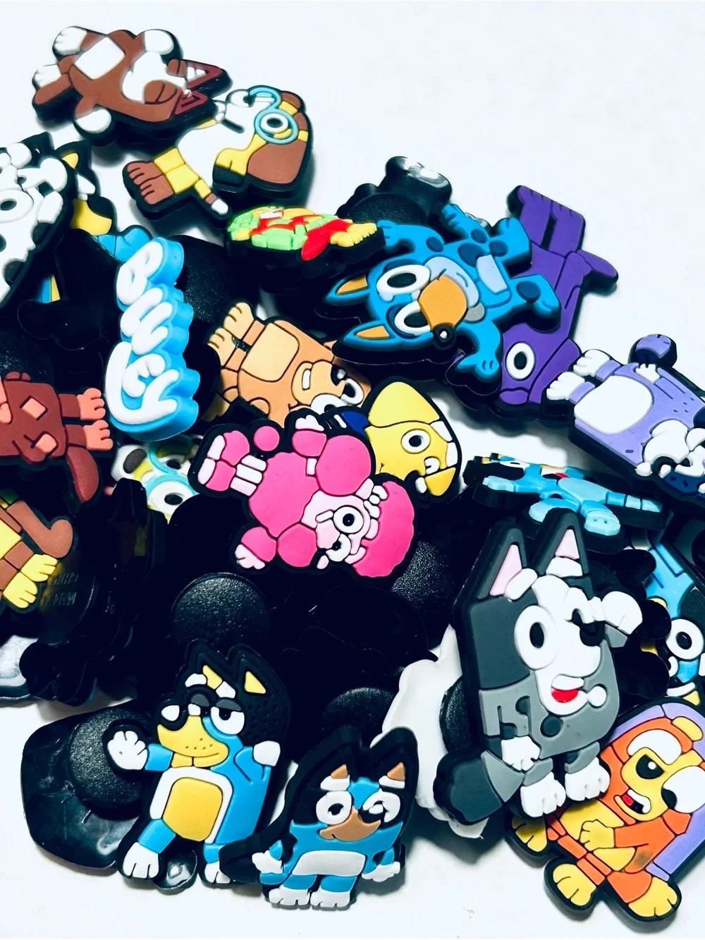 Large 38 Piece Bluey and Friends Characters Kids Shoe Charms for Crocs